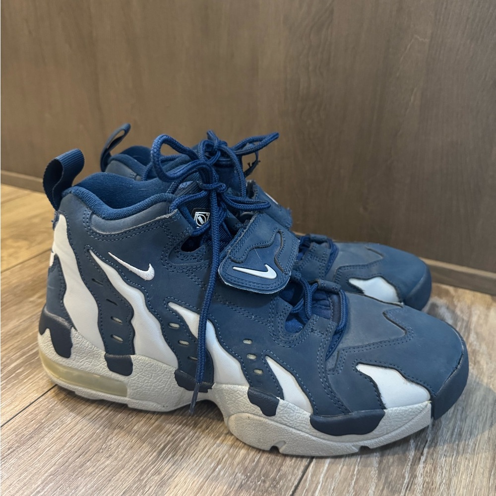 Size 8.5 Nike Air DT Max 96 Cowboys 316408-400 Diamond Turf II Deion Blue Grey